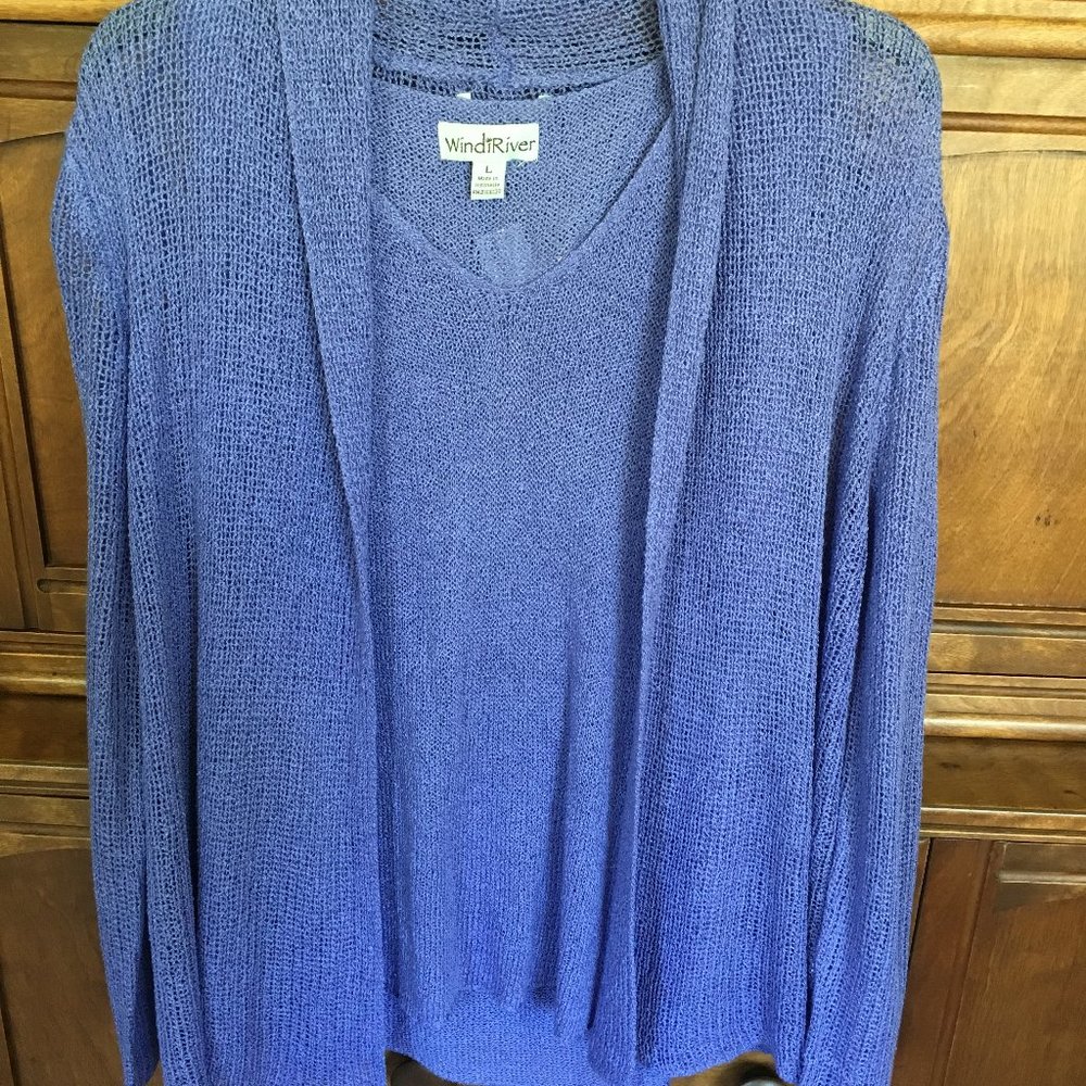 WindiRiver Two Piece Cardigan Set (NWT)